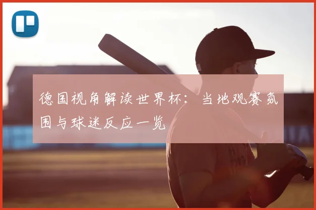 德国视角解读世界杯:当地观赛氛围与球迷反应一览